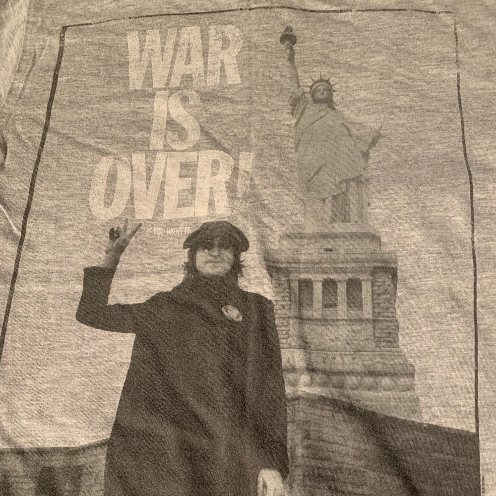John Lennon “War Is Over” T shirt - size S